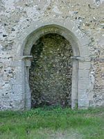 Blocked up north doorway.