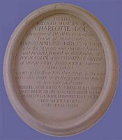 Memorial to Charlotte Doe.