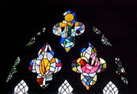 Top of the east window.
