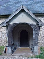 Church porch from the south.