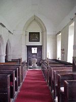 Nave looking from the chancel, westward.