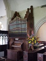 The organ was brought from Rickinghall Superior Church.
